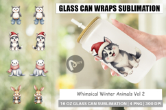 Glass Can Winter Animals Product Image 1