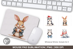 Mouse Pad Winter Animals Product Image 1