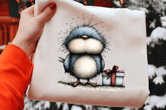 Whimsical Winter Bird Clipart Product Image 2