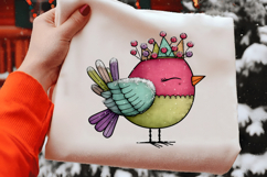 Whimsical Winter Bird Clipart Product Image 2