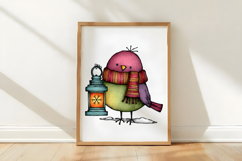Whimsical Winter Bird Clipart Product Image 3