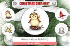 Whimsical Winter Birds Ornament Product Image 1