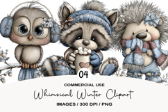 Whimsical Winter Clipart Product Image 1