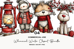Whimsical Winter Clipart PNG Product Image 1
