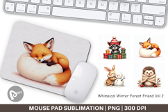 Winter Forest Friends Mouse Pad Product Image 1