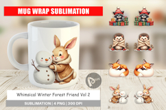 Winter Forest Friends Mug Wrap Product Image 1