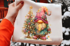 Whimsical Winter Gnome Clipart Product Image 2