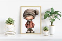 Whimsical Winter Kids Clipart Product Image 2
