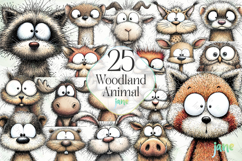 Whimsical Woodland Animal Clipart Bundle Product Image 1