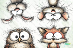 Whimsical Woodland Animal Clipart Product Image 1