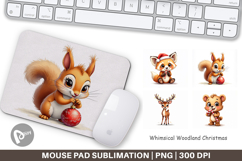 Whimsical Woodland Xmas Mouse Pad Product Image 1