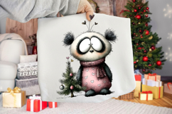 Whimsical Woodland Christmas Panda Clipart Product Image 2