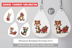 Whimsical Woodland Xmas Earring Product Image 1