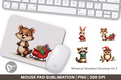 Whimsical Woodland Xmas Mouse Pad Product Image 1