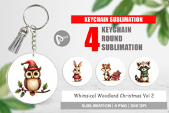 Whimsical Woodland Xmas Keychain Product Image 1