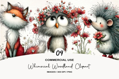 whimsical woodland clipart Product Image 1