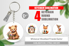 Woodland Friends Easter Keychain Product Image 1