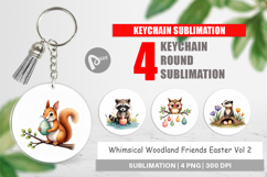 Woodland Friends Easter Keychain Product Image 1