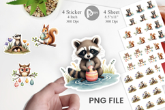 Woodland Friends Easter Sticker Product Image 1