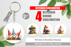 Woodland Gnomes Keychain Product Image 1