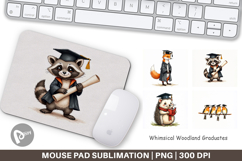 Whimsical Woodland Grad Mouse Pad Product Image 1