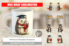 Whimsical Woodland Grad Mug Wrap Product Image 1