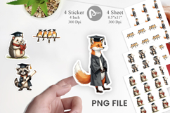 Whimsical Woodland Grad Sticker Product Image 1