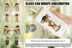 Whimsical Woodland Grad Glass Can Product Image 1
