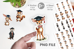 Whimsical Woodland Grad Sticker Product Image 1