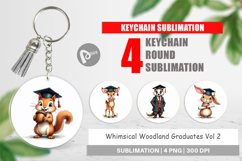 Whimsical Woodland Grad Keychain Product Image 1