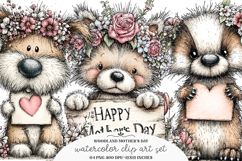 Whimsical woodland mothers day clipart Product Image 1