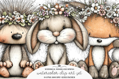 Whimsical woodland spring clipart - woodland spring Png Product Image 1