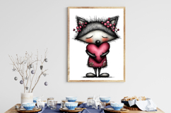 Whimsical Woodland Valentine Animals Clipart Product Image 3