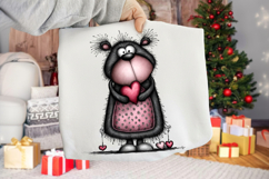 Whimsical Woodland Valentine Bear Clipart Product Image 2