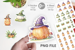 Whimsical Woodland Witch Hat Sticker Product Image 1