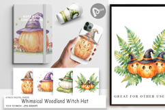 Woodland Witch Hat Digital Paper Product Image 1