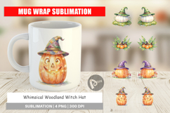 Whimsical Woodland Witch Hat Mug Wrap Product Image 1