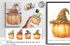 Woodland Witch Hat Digital Paper Product Image 1