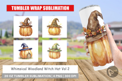 Whimsical Woodland Witch Hat Tumbler Product Image 1