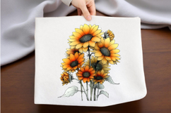 Whimsical Yellow Sunflower Bouquet Clipart Product Image 2