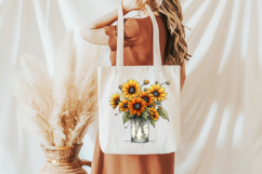 Whimsical Yellow Sunflower Bouquet Clipart Product Image 5