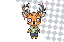 Whimsical Zombie Animals Clipart Bundle PNG Halloween Art Product Image 2