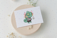 Whimsical Zombie Animals Clipart Bundle PNG Halloween Art Product Image 5