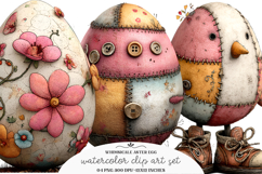 Whimsicale Aster Egg Clipart Product Image 1
