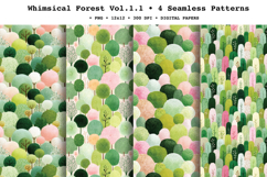 Whimsical Forest Seamless Pattern Vol.1.1 - 4 PNG Product Image 1