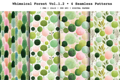 Whimsical Forest Seamless Pattern Vol.1.2 - 4 PNG Product Image 1