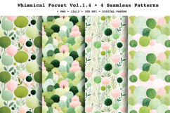 Whimsical Forest Seamless Pattern Vol.1.4 - 4 PNG Product Image 1