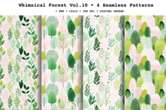 Whimsical Forest Seamless Pattern Vol.1.10 - 4 PNG Product Image 1