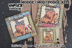 Whimsical Gingers Modge Podge Signs SVG and Printables Product Image 1