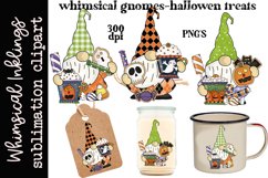 Whimsical Gnomes Halloween Treats Sublimation Clipart Product Image 1